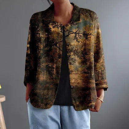 Marlee | Stylish Open-Front Art Jacket