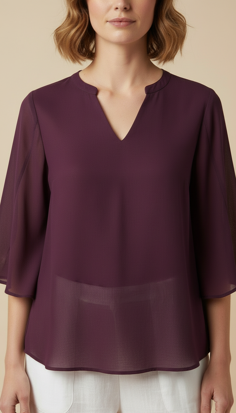 Celeste™ - Chic Layered Blouse