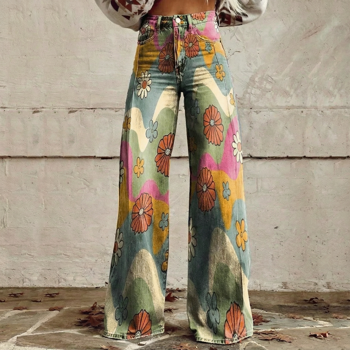 Millie™ - Boho Flower Print Pants
