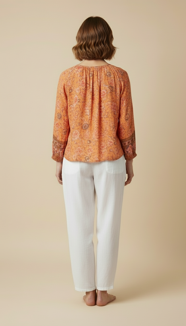 Elowen™ Bohemian Floral Blouse