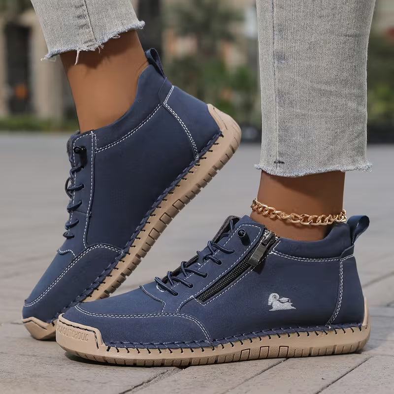 Nova – Comfortable Orthopaedic Trainers with Zip Closure