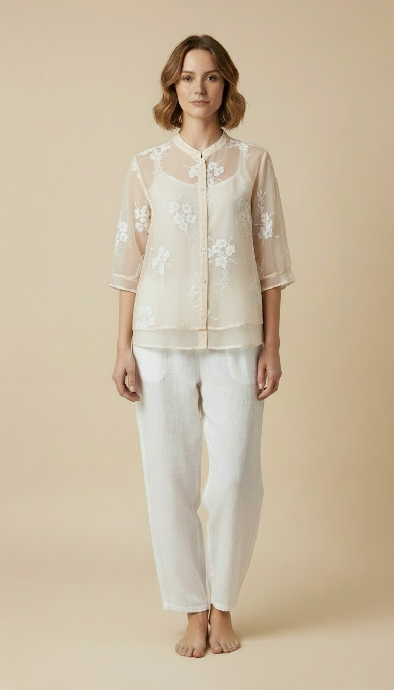 Lily™ - Floral Button-up Blouse