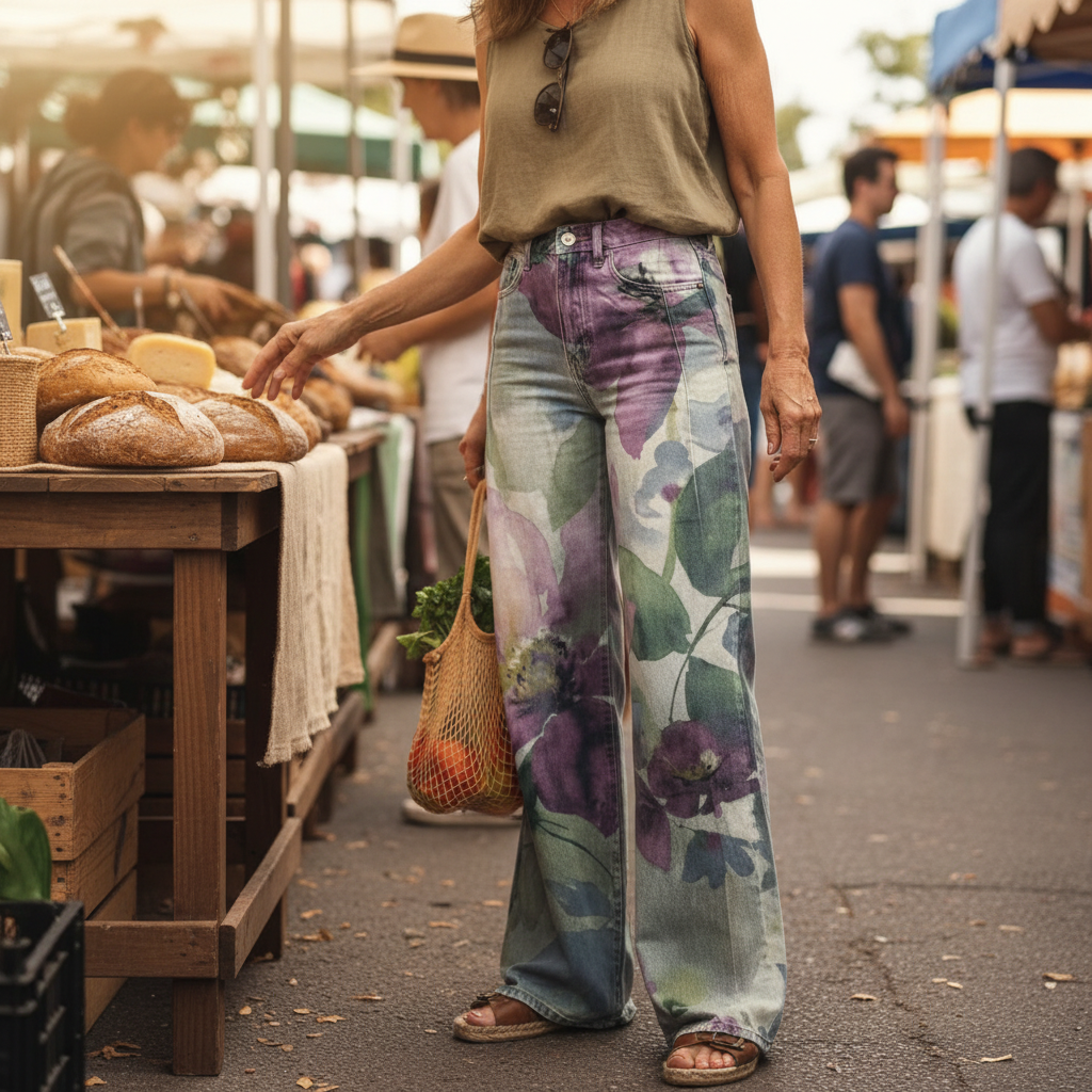 Noemi™ - High-Waist Boho Pattern Pants