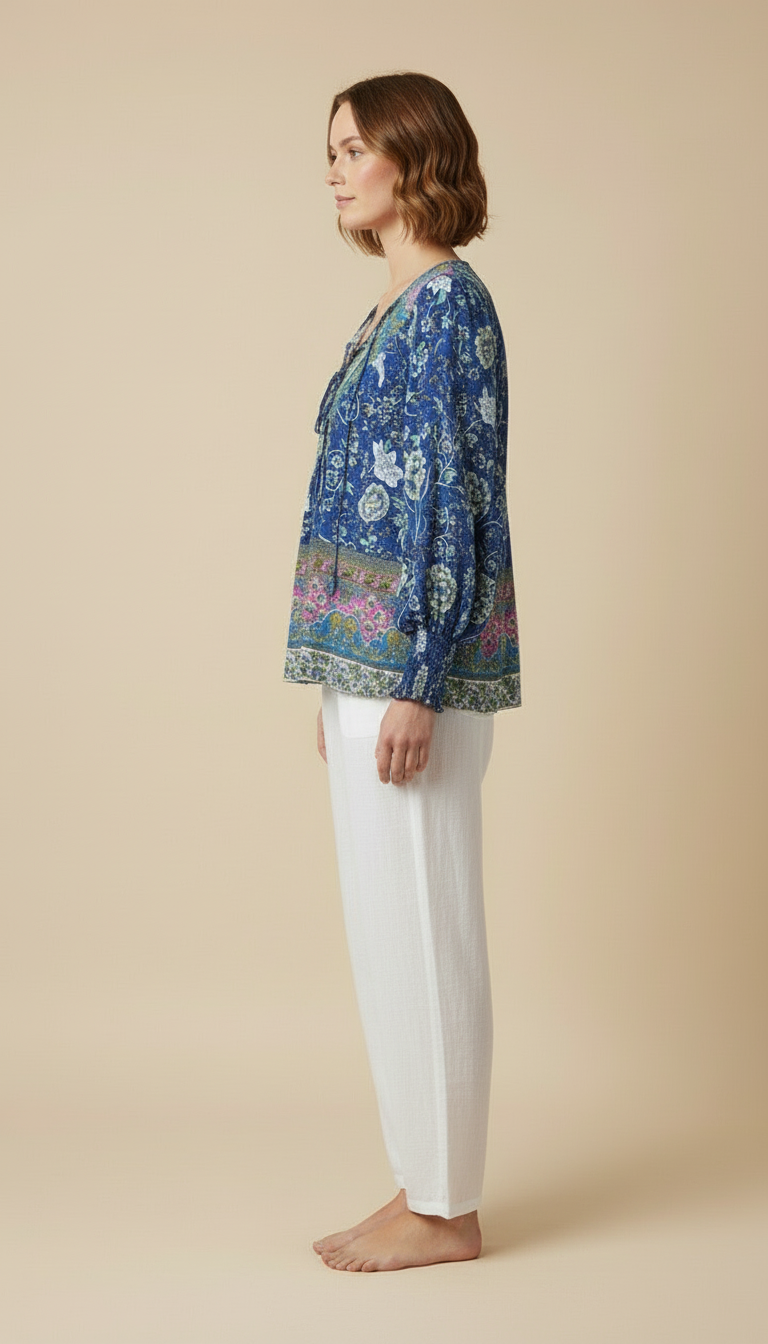 Elowen™ Bohemian Floral Blouse