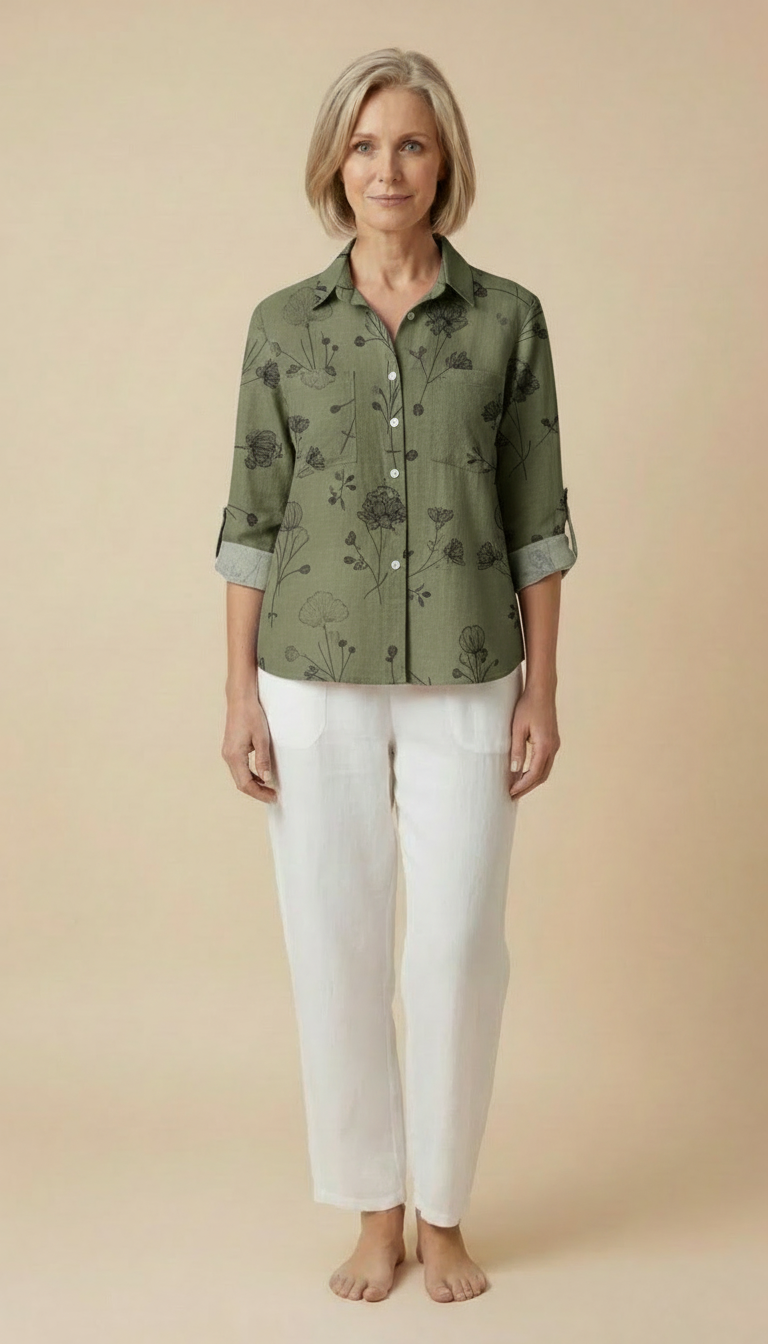Monera™ - Vintage Printed Spring Blouse