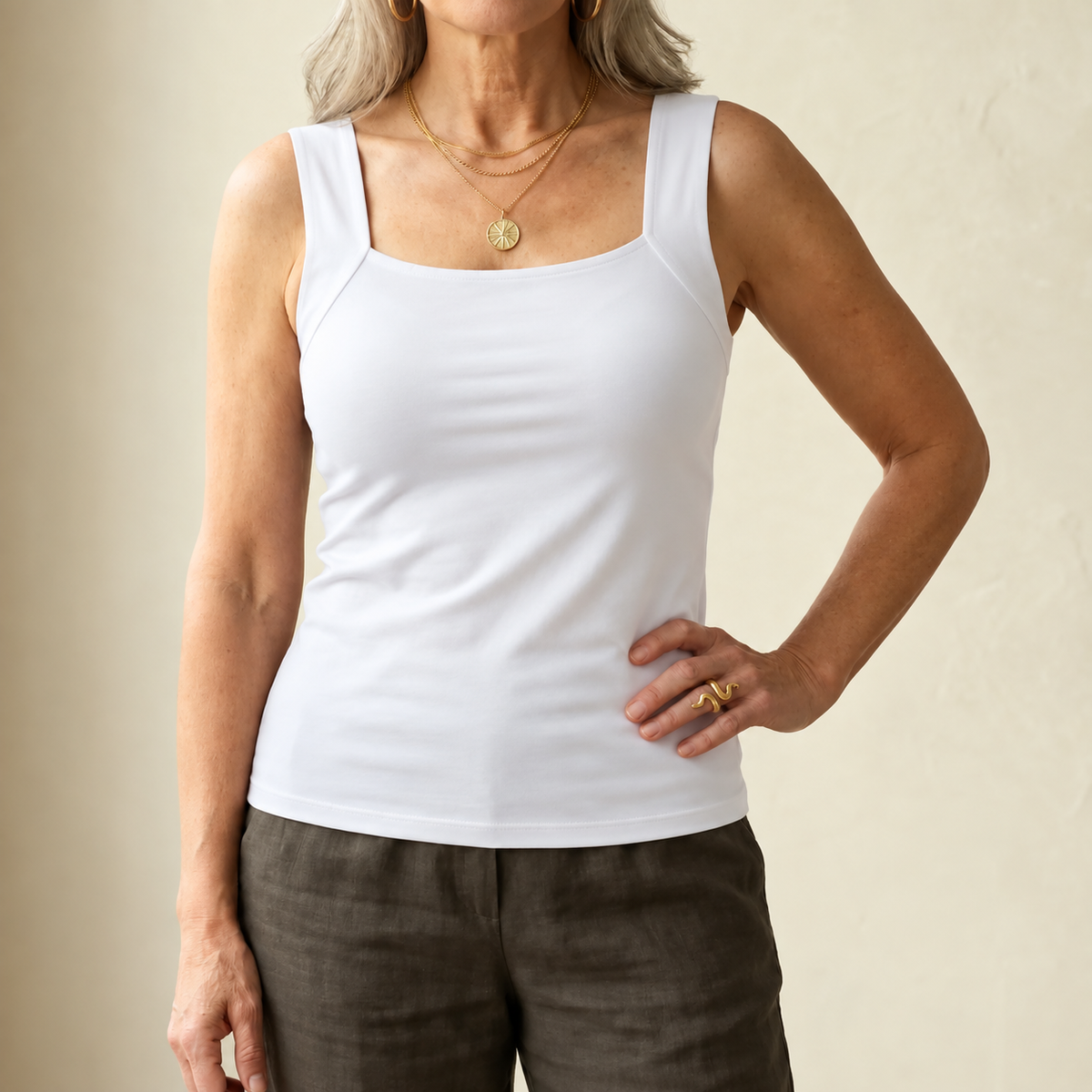 Roxy | Built-In Bra Comfort Tank Top