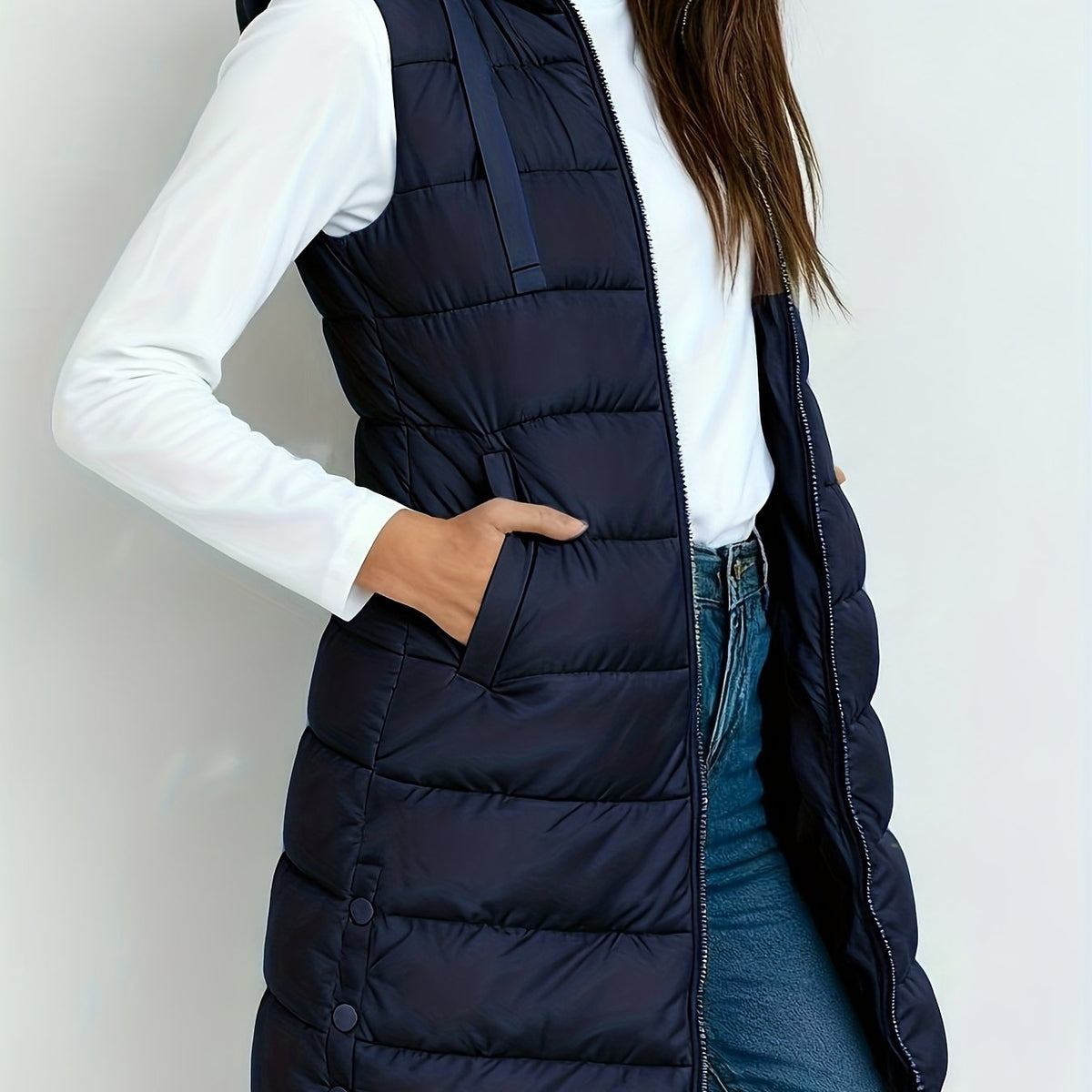 Tira™ | Elegante Gewatteerde Lange Bodywarmer