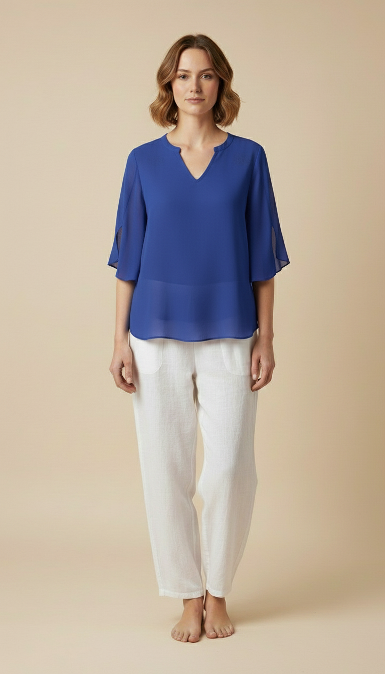 Celeste™ - Chic Layered Blouse