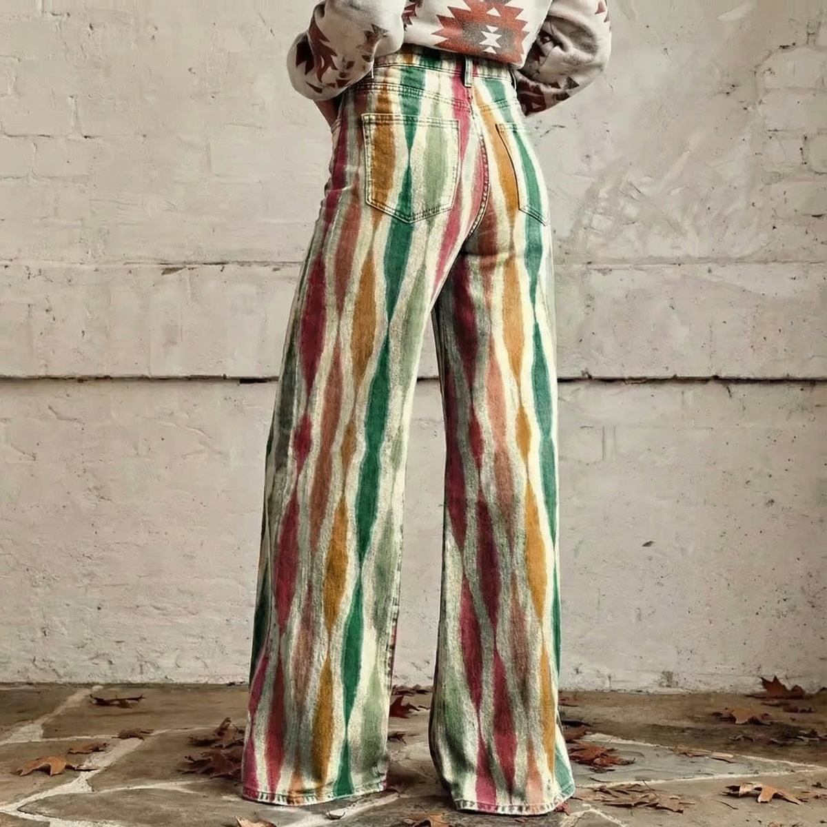 Lucia™ - Boho Flowy Wide-Leg Trousers
