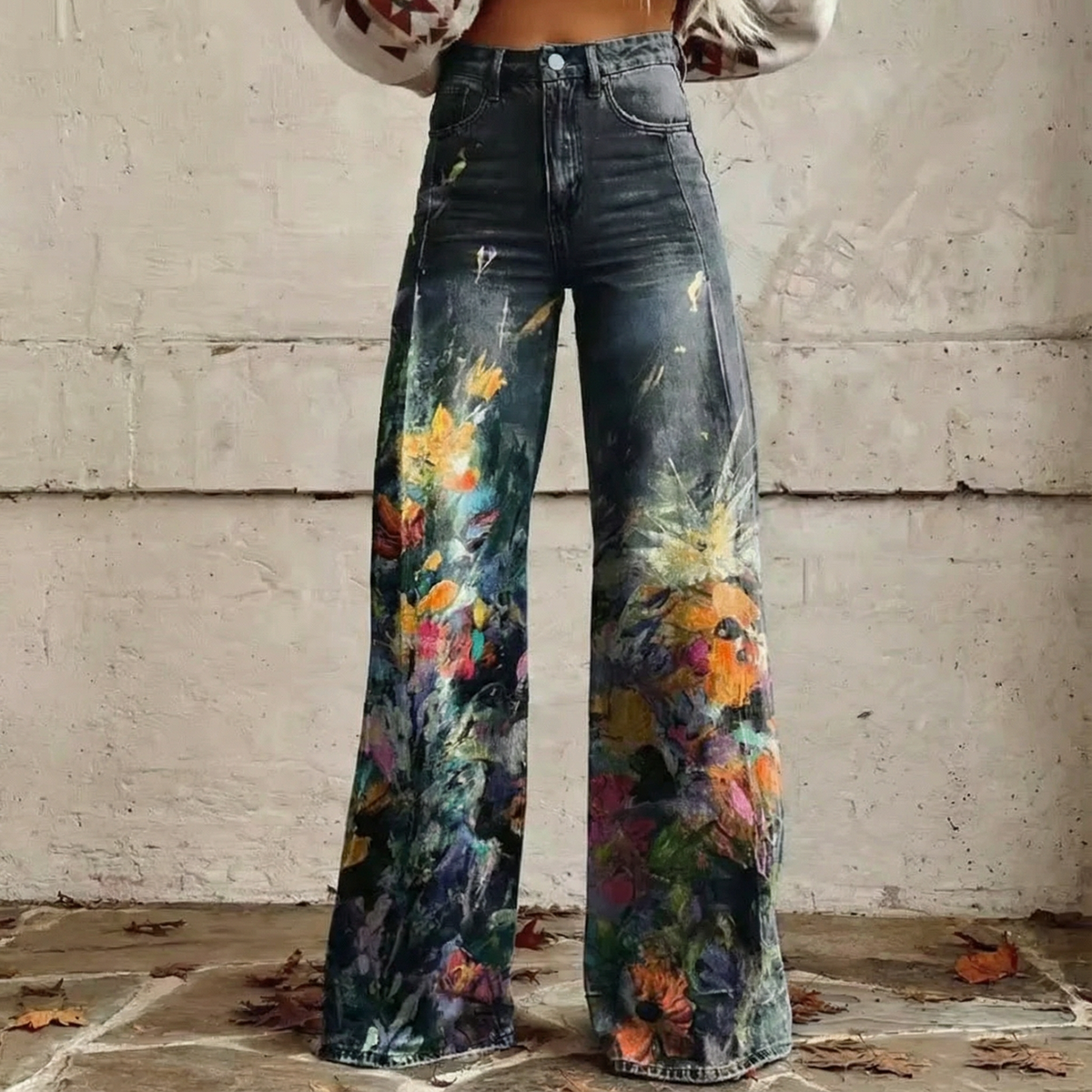 Nadia™ - Boho Chic Wide-Leg Trousers