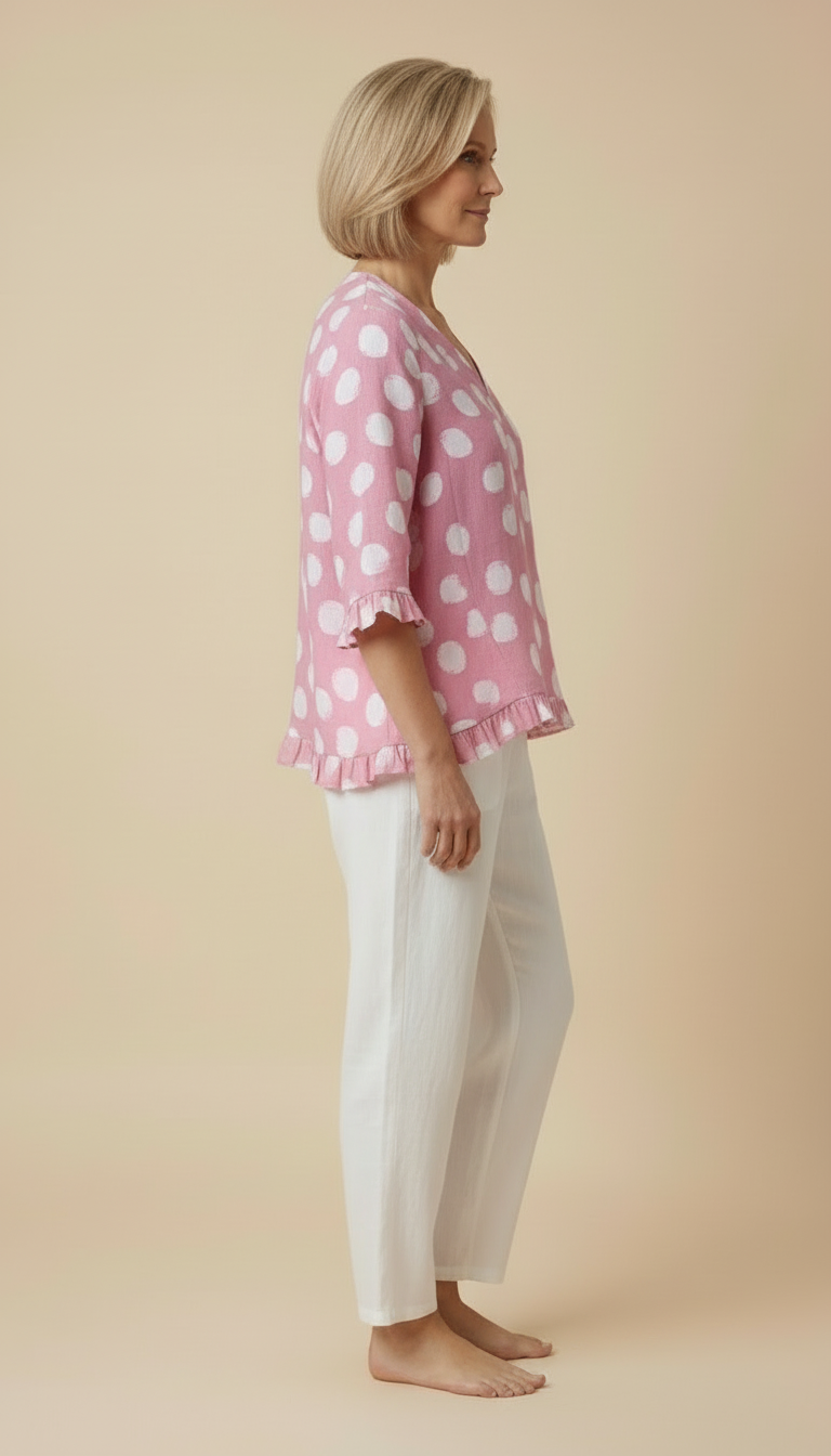 Freya™ - Casual Vintage Printed Tummy-cover Top