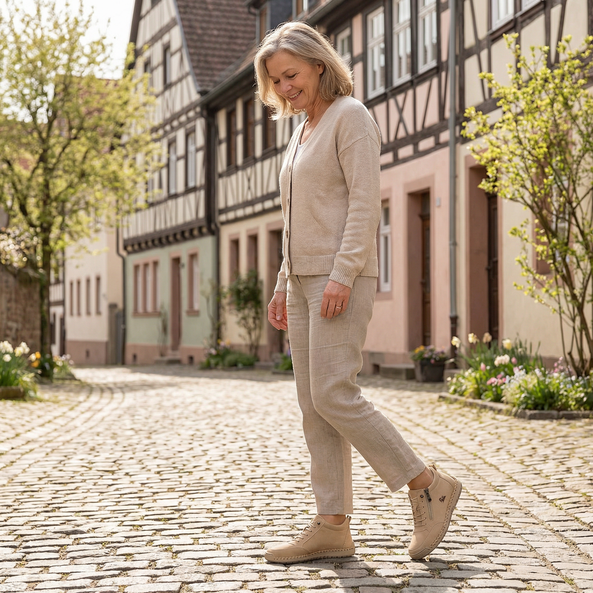Nova – Comfortable Orthopaedic Trainers with Zip Closure