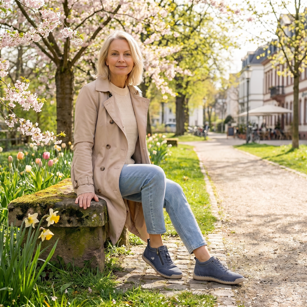 Lynn - Comfortabele sneakers met rits en goede ondersteuning