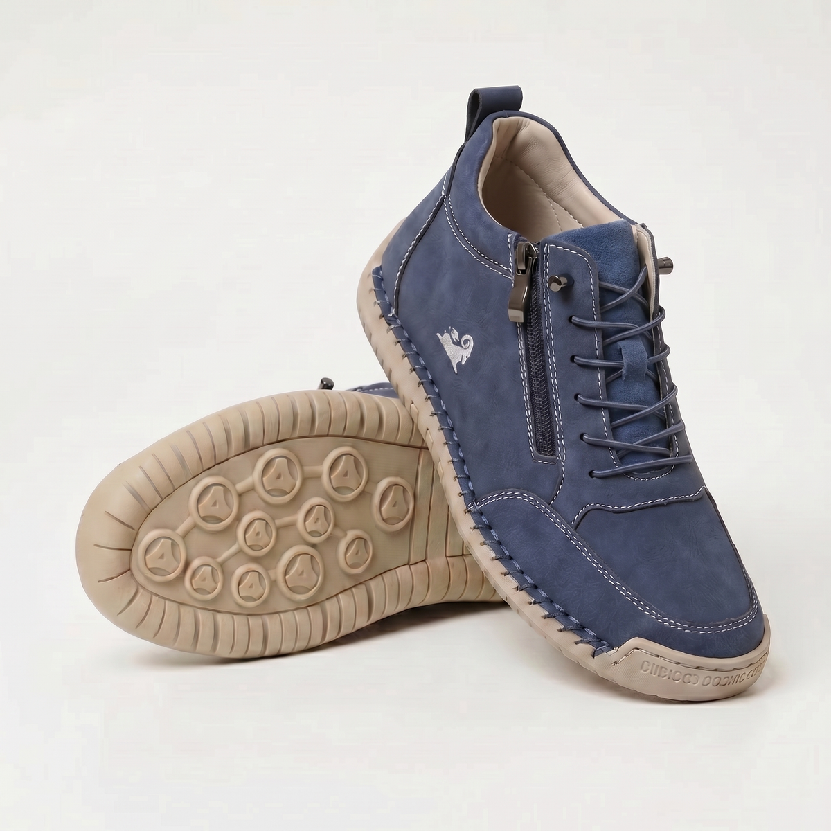 Nova – Comfortable Orthopaedic Trainers with Zip Closure