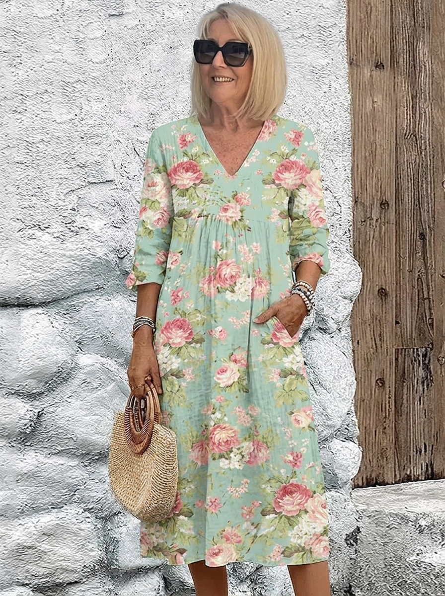 Vilma™ - Graceful Floral Dress