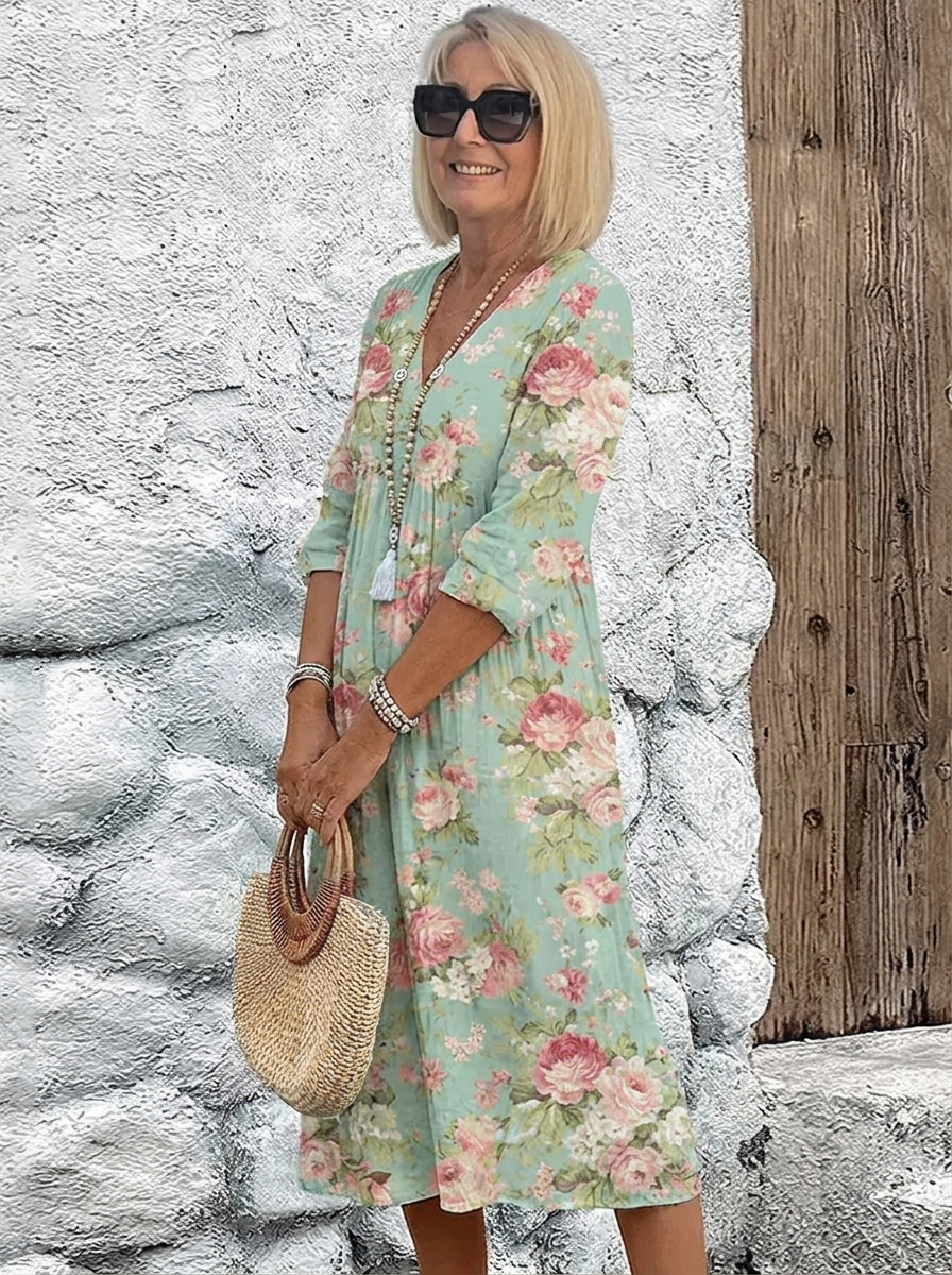 Vilma™ - Graceful Floral Dress