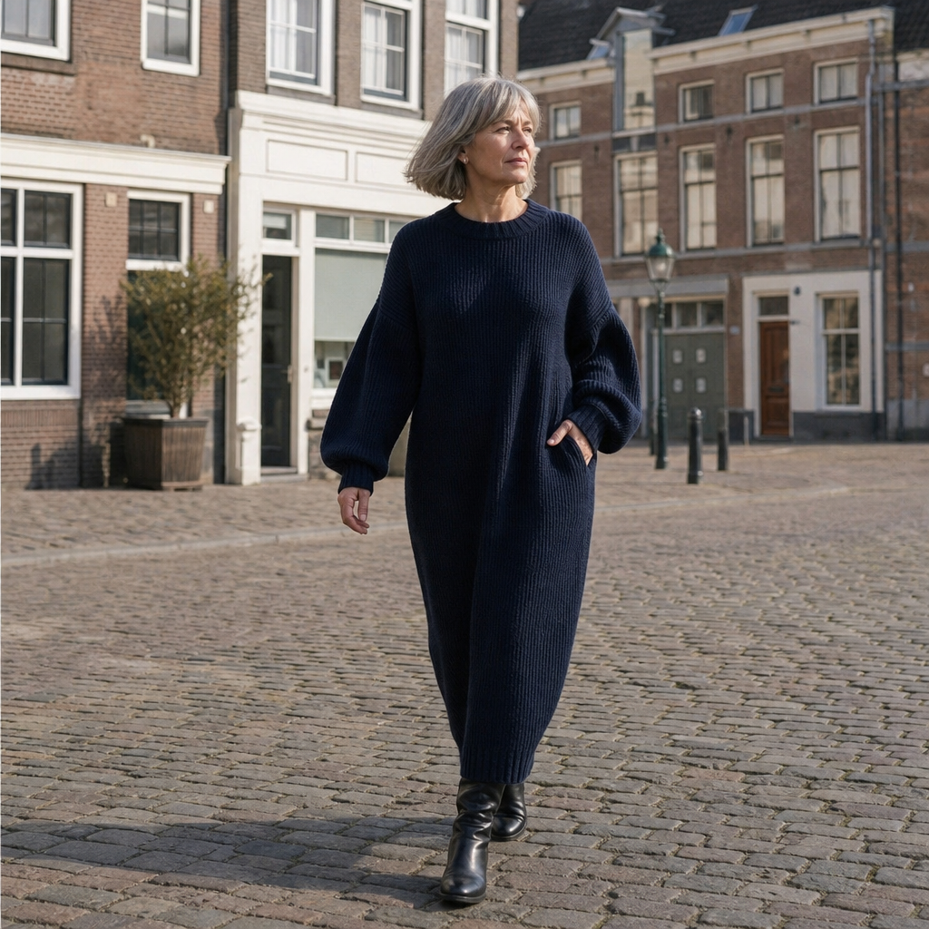 Trijntje | Lange gebreide jurk