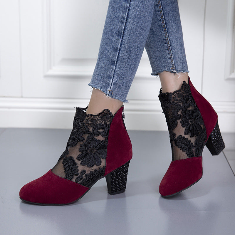Marise | Trendy laarzen met kantdetails