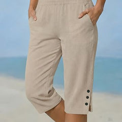 Eileen capri in Beige