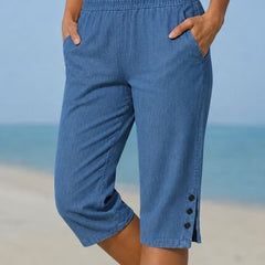 Eileen capri in Blue