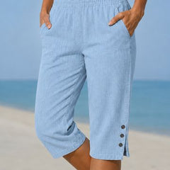 Eileen capri in Light Blue