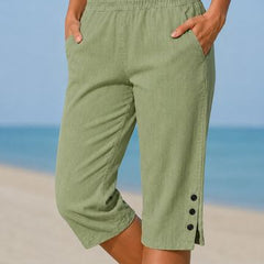 Eileen capri in Mint Green