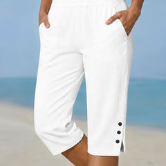 Eileen capri in White