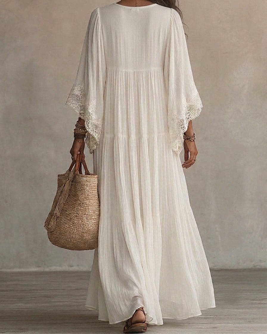 Back view of the Liora maxi dress