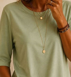 Maeve tee in Matcha Green