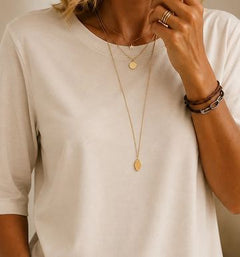 Maeve tee in Oatmeal