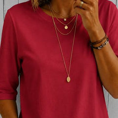 Maeve tee in Red
