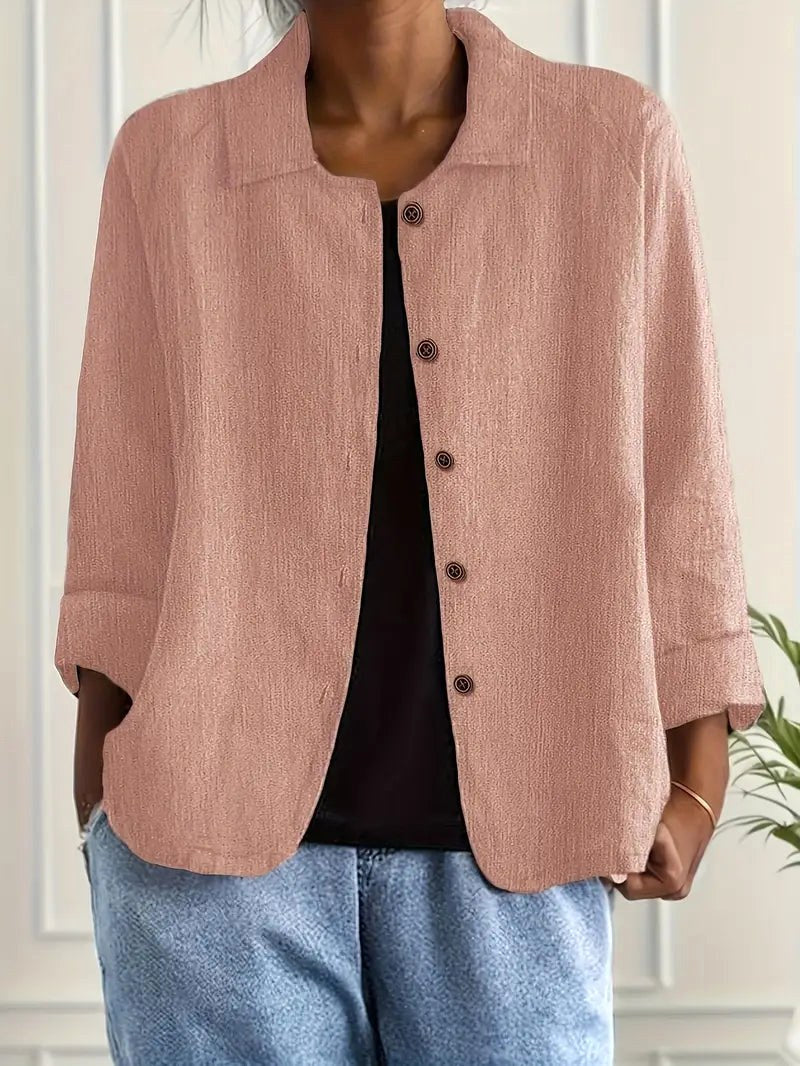 Renita | Casual Button-Up Shirt Jacket