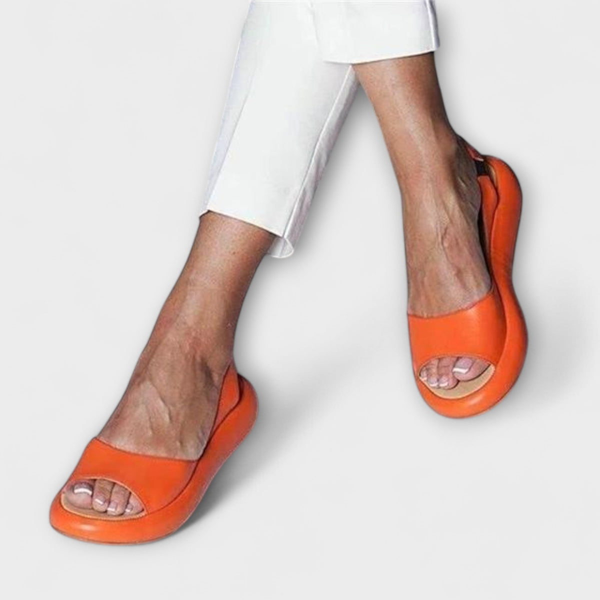 Edeltrud - Pink Block Heel Sandals