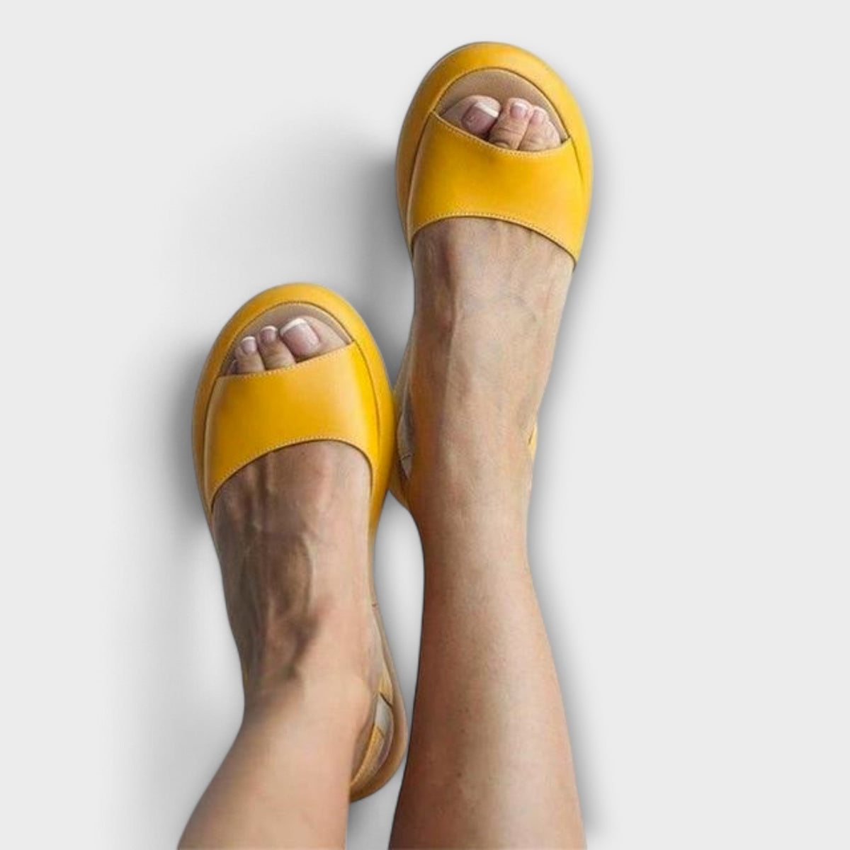 Edeltrud - Pink Block Heel Sandals