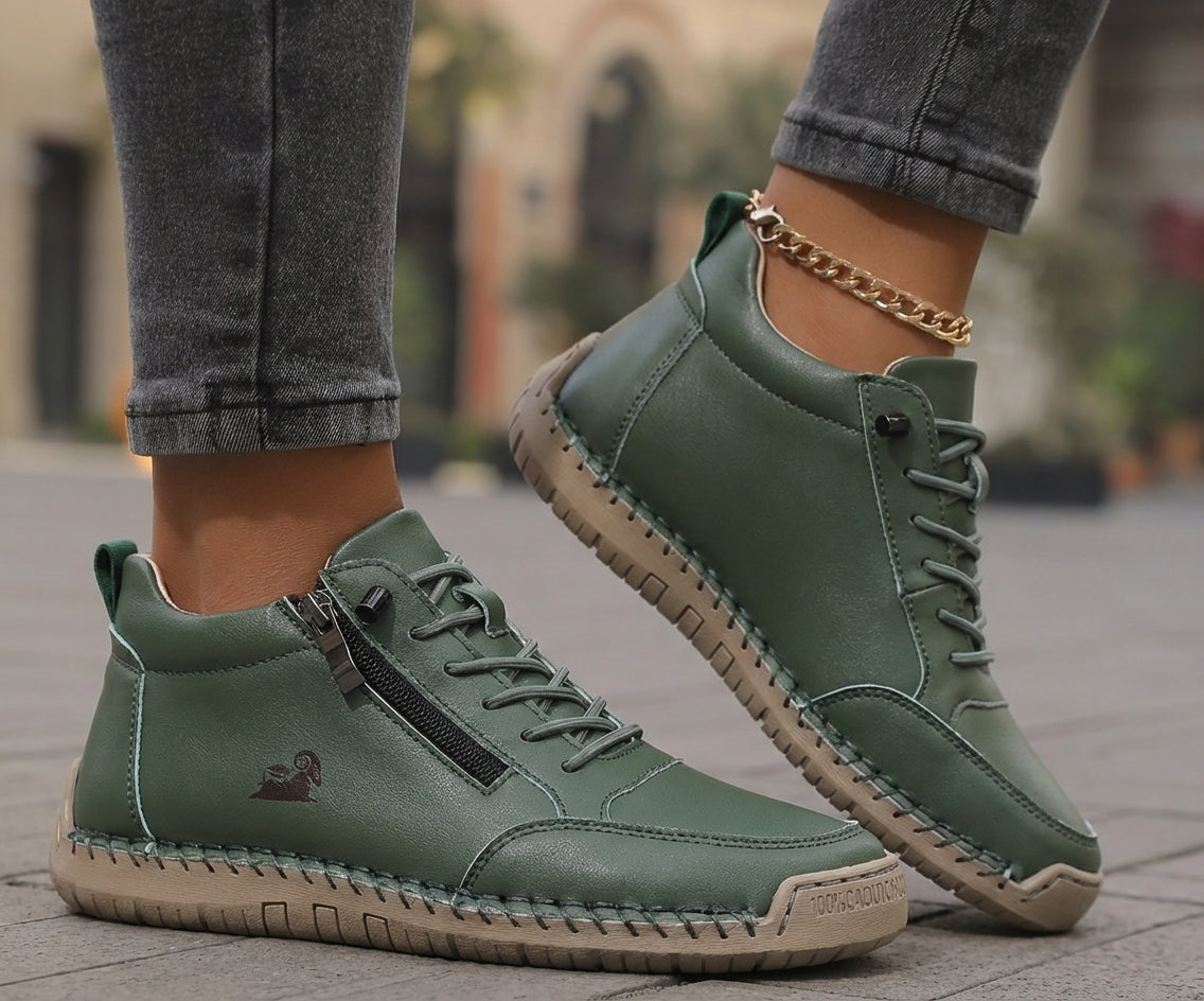 Nova – Comfortable Orthopaedic Trainers with Zip Closure