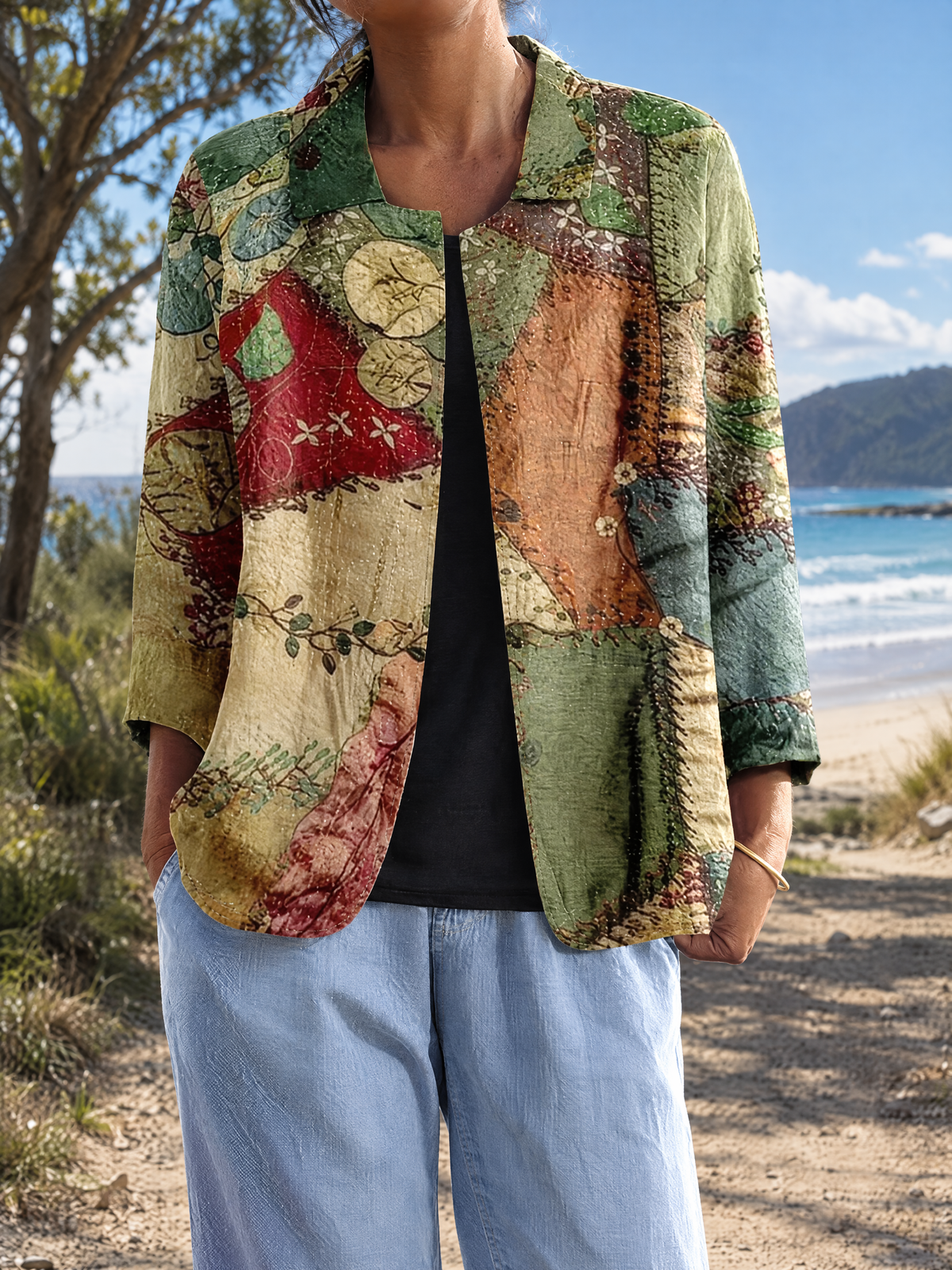 Ryanna | Creative Patchwork Jacket