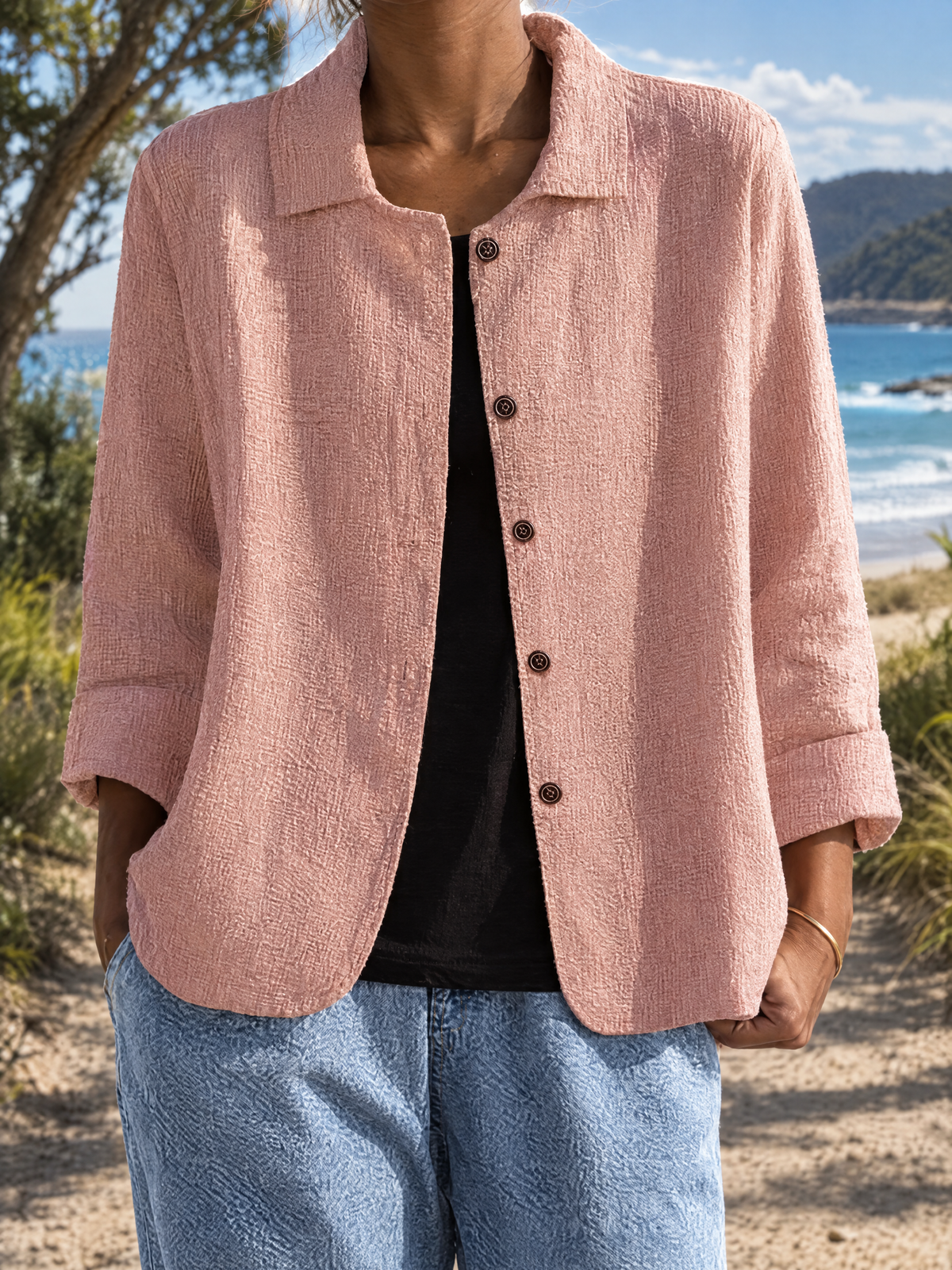 Renita | Casual Button-Up Shirt Jacket