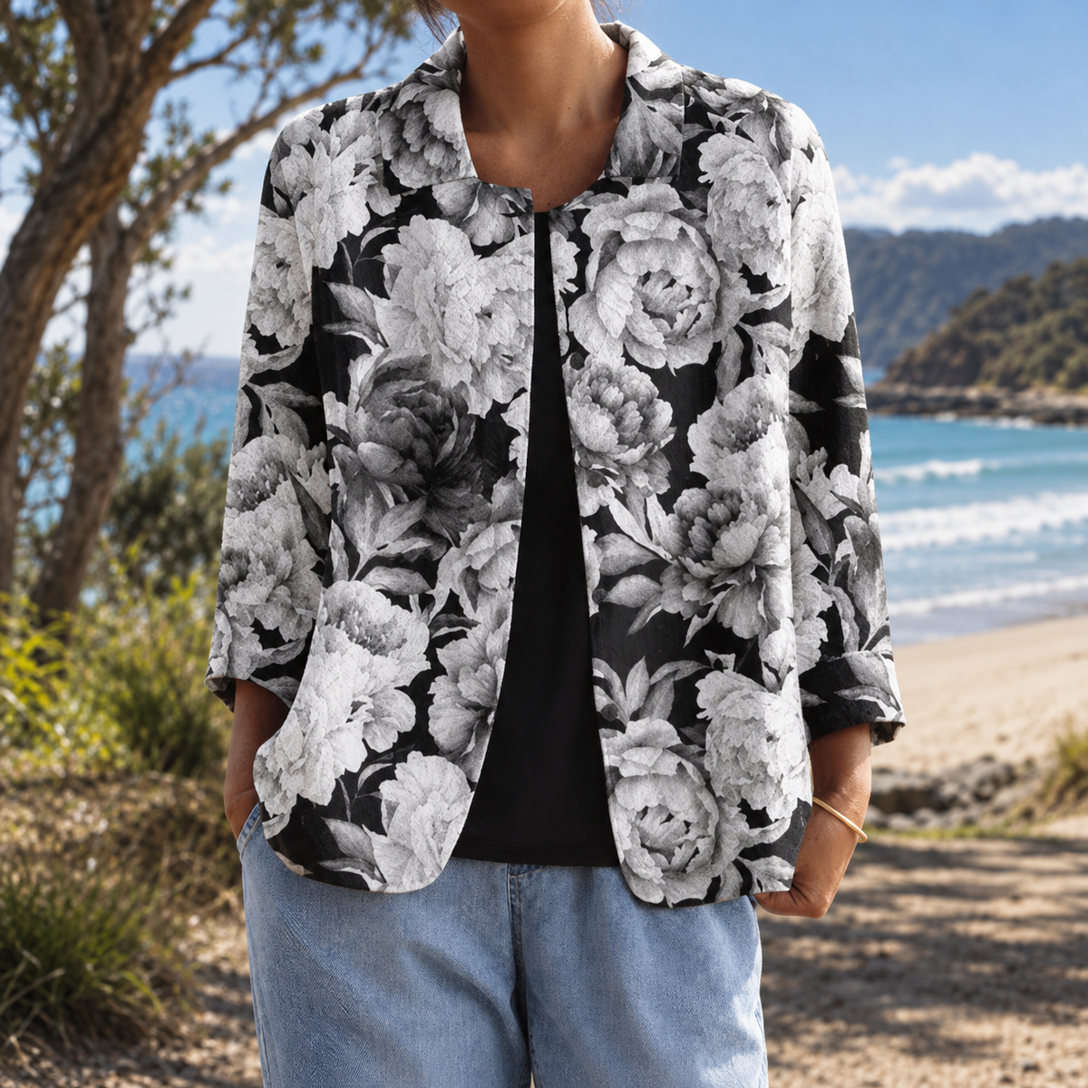 Hildred | Blossom Open-Front Cardigan
