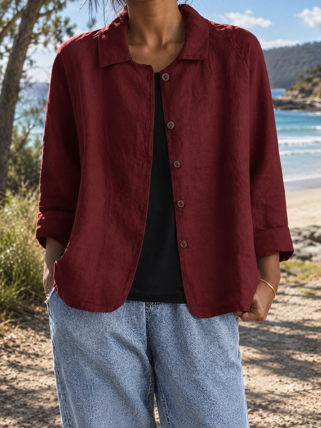 Risa | Easygoing Button-Up Shirt