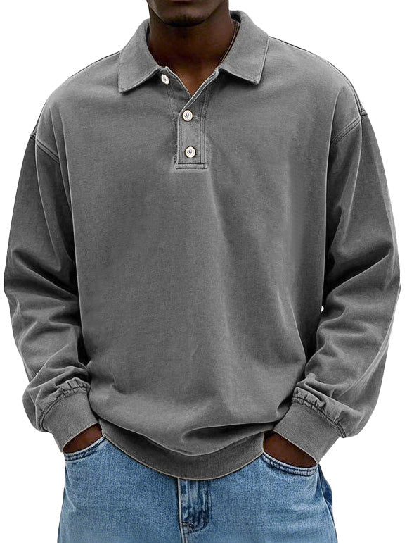 Simon | Poloshirt met lange mouw