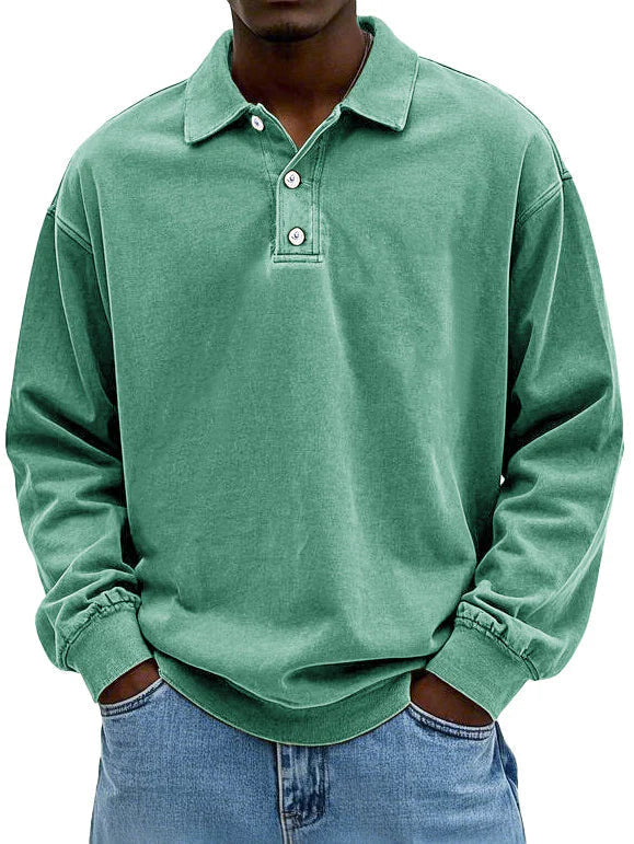 Simon | Poloshirt met lange mouw